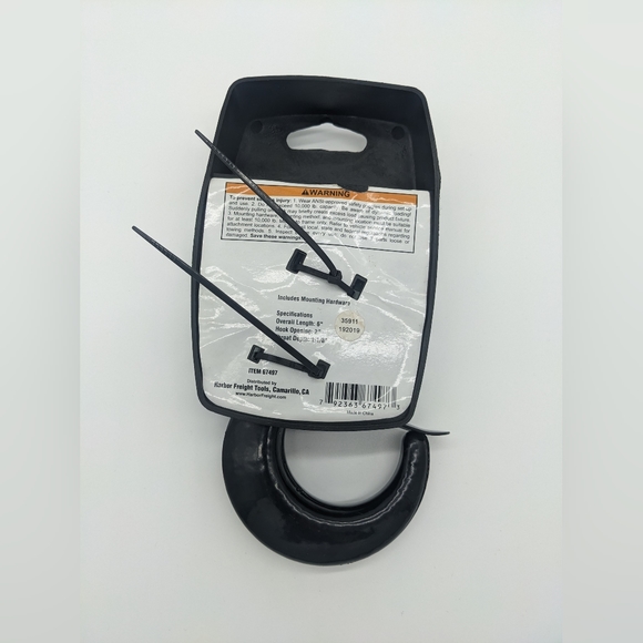 New HAUL-MASTER 10,000 lb. Capacity Tow Hook Kit 67497 - Picture 2 of 4